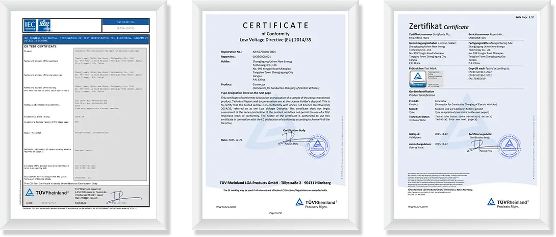 Certificat d'enregistrement