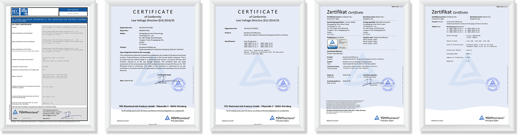 Certificat d'enregistrement