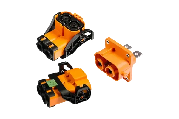 CONNECTEUR EN PLASTIQUE &Agrave; DEUX NOYAUX DE 9,1 MM